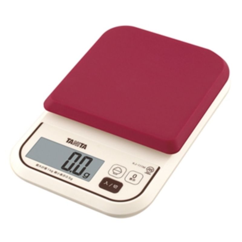 はかり タニタ KJ-111M-RD(レッド) Dクッキングスケール 1kg カンダ