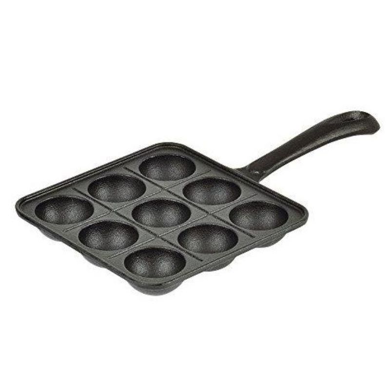 カンダ 調理道具 H-3028 スプラウト鉄鋳物たこ焼きプレート 2コートフッ素加工