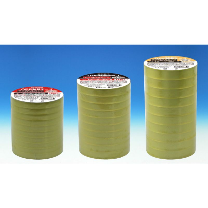OPPテープ 軽包装用 OPP粘着テープ 手で切れるタイプ 18mm×35m(10巻パック) 清和