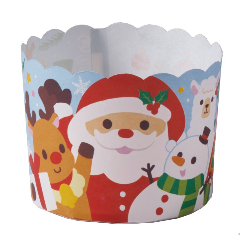 ケーキカップ XM805 ペットマフィン(サンタフレンズ) 天満紙器