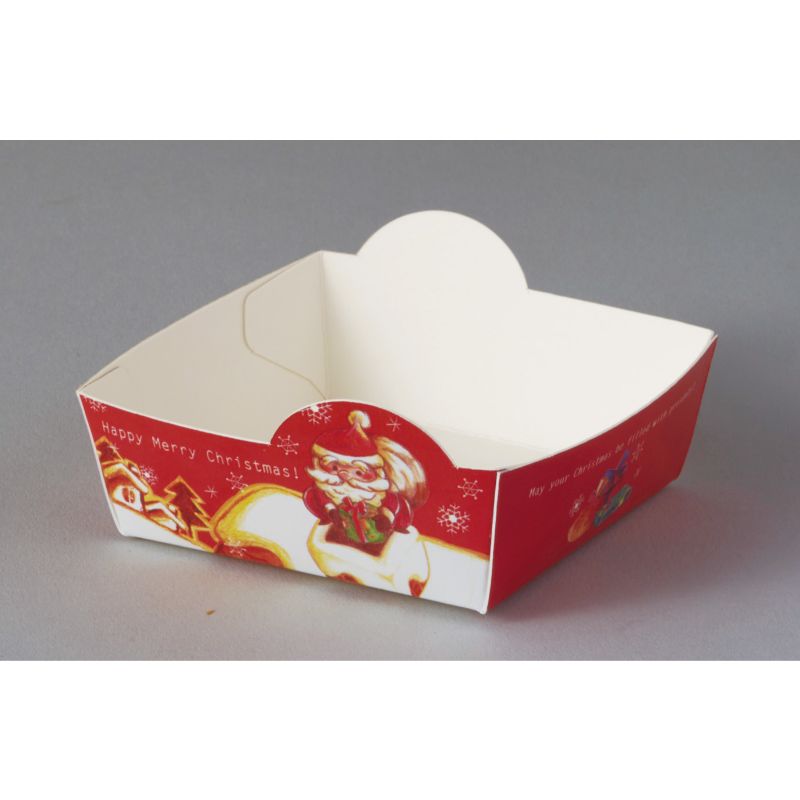 ケーキトレー XA510 ペーパーココット ジェントルサンタ 天満紙器