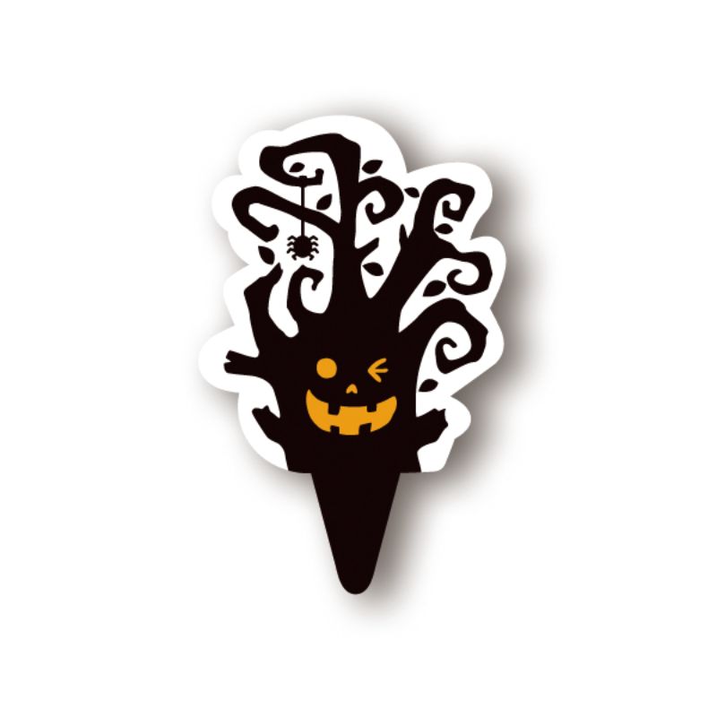 XG258 ケーキピック ハロウィーンツリー 天満紙器