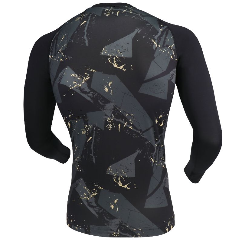 オーバーザファンクション ロングスリーブ クルーネックシャツ L 69.カモフラ×ブラック おたふく手袋