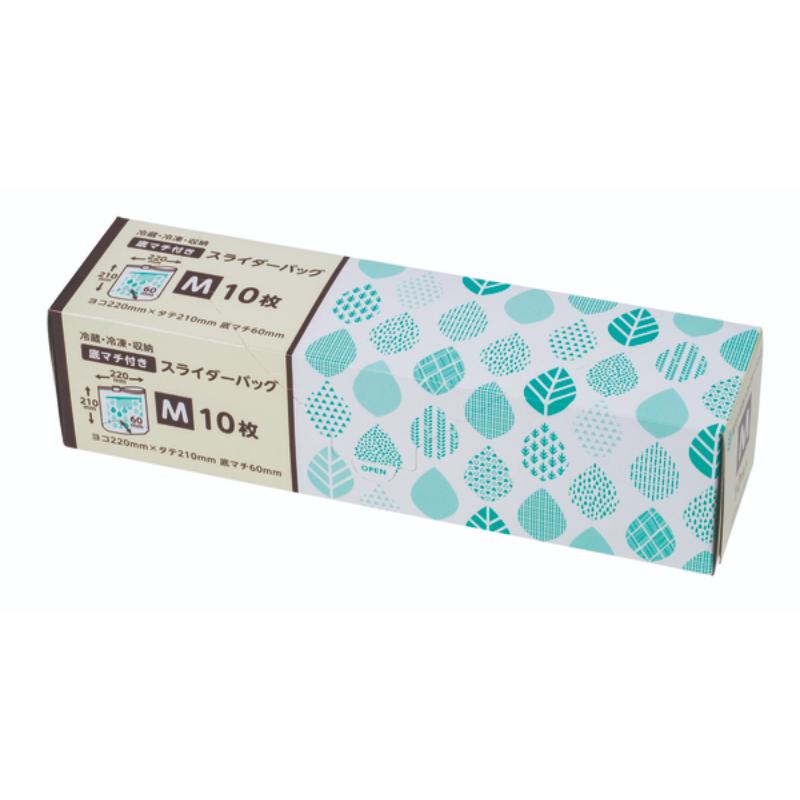 チャック付き袋 スライド式冷凍冷蔵保存バッグ M 10枚 ジャパックス