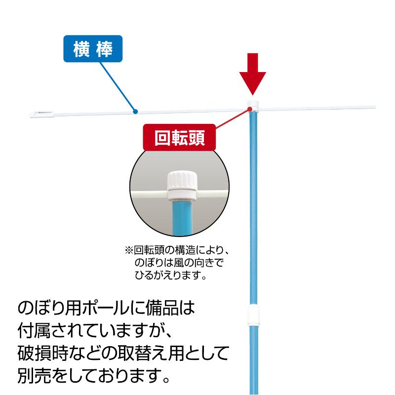 販促用品 40-6111 ポール備品 回転頭 ササガワ