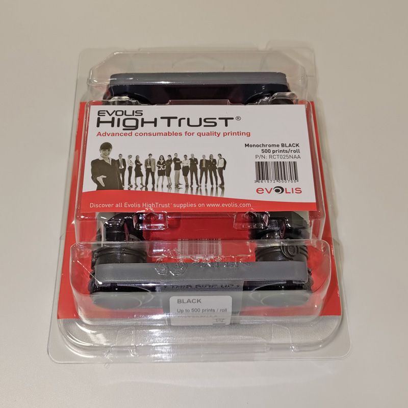 リボンプリンター 単色リボン黒 エディキオ・アクセス用 RCT025 Evolis