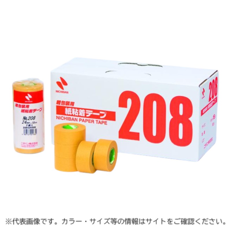 事務用品 紙粘着テープNo.208 40×18 ニチバン