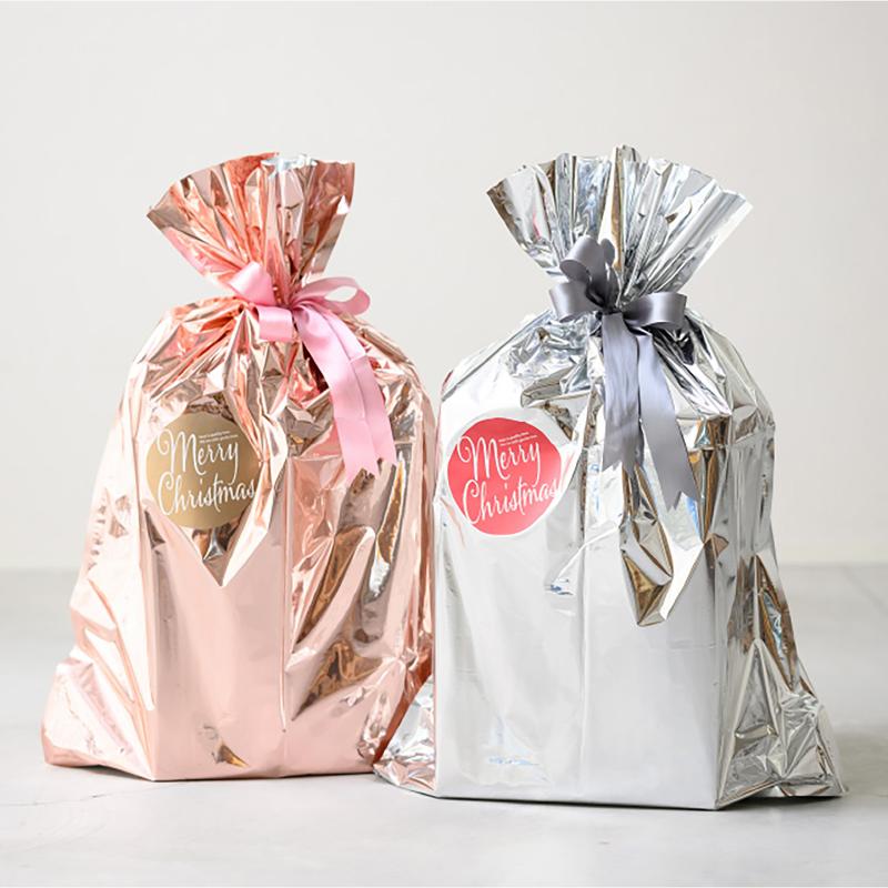 ギフト資材 XP-5S クリスマスギフトシール丸型-5/レッド(30枚) ヘッズ