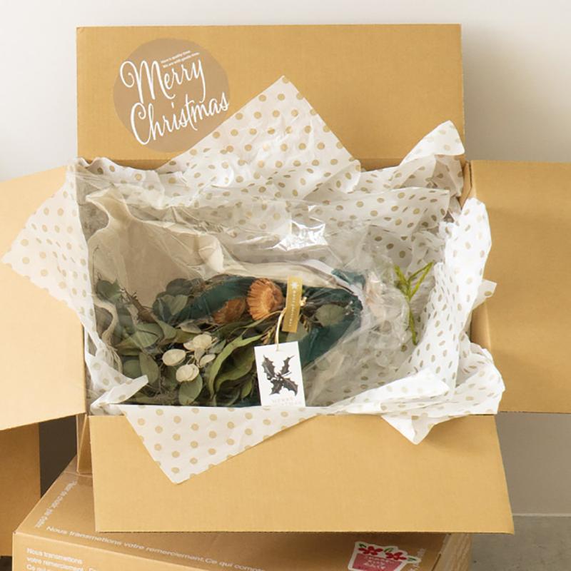 ギフト資材 XP-6S クリスマスギフトシール丸型-6/ゴールド(30枚) ヘッズ