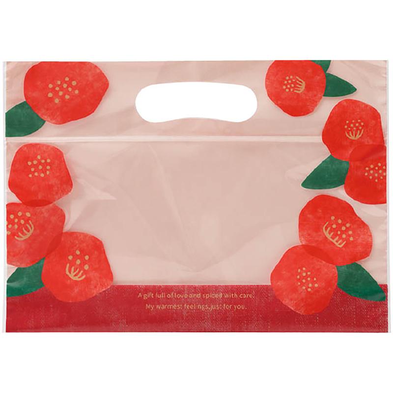 ラッピング用品 WA-ZSW 和風ジップ付バッグ-SW/つばき(30枚) ヘッズ