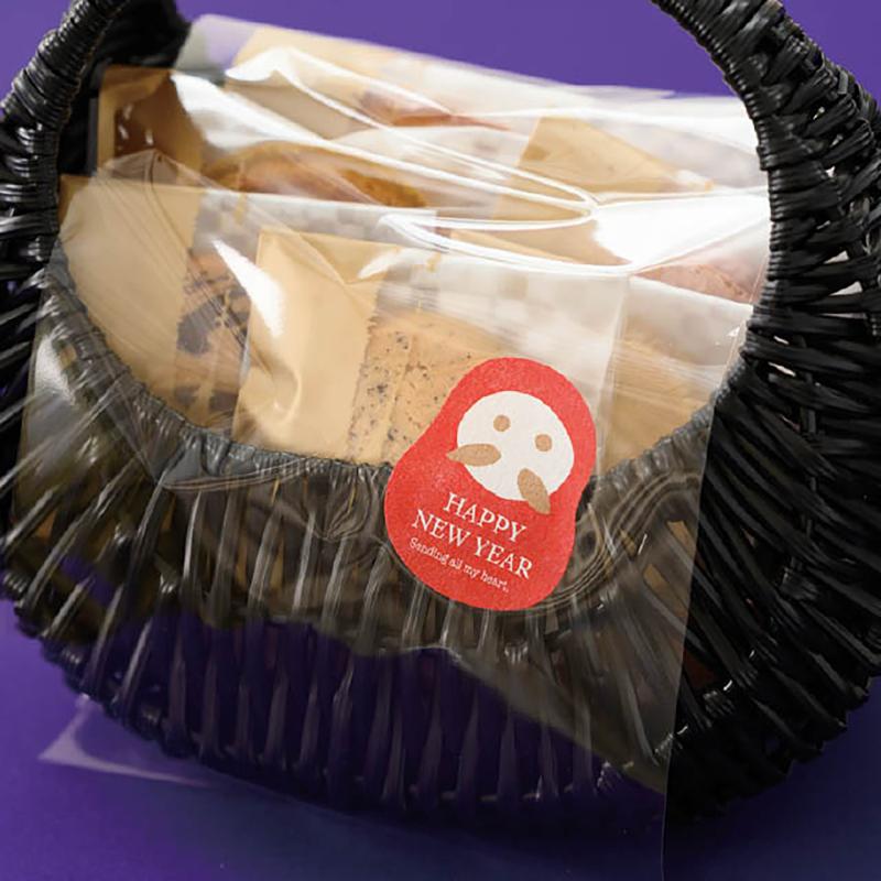 ギフト資材 NY-2S ハッピーニューイヤーシール-2/だるま(40枚) ヘッズ