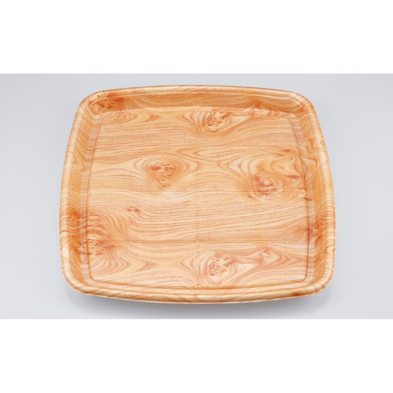 寿司桶 SF角浅桶4 にれ 本体 シーピー化成