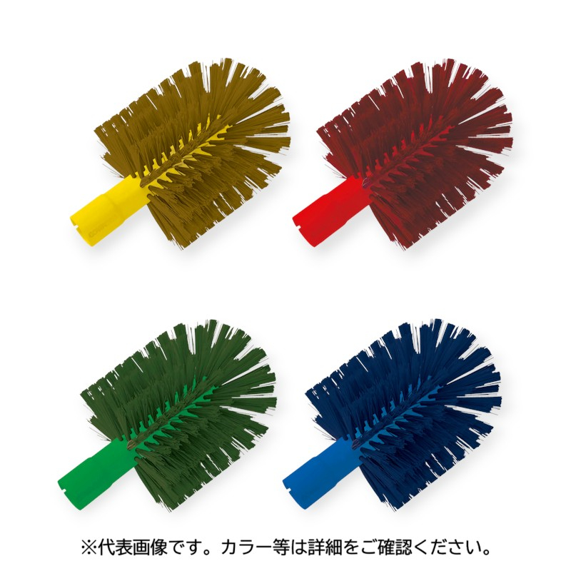 清掃用具 HPMボトル磁性ブラシヘッド φ100 青 高砂
