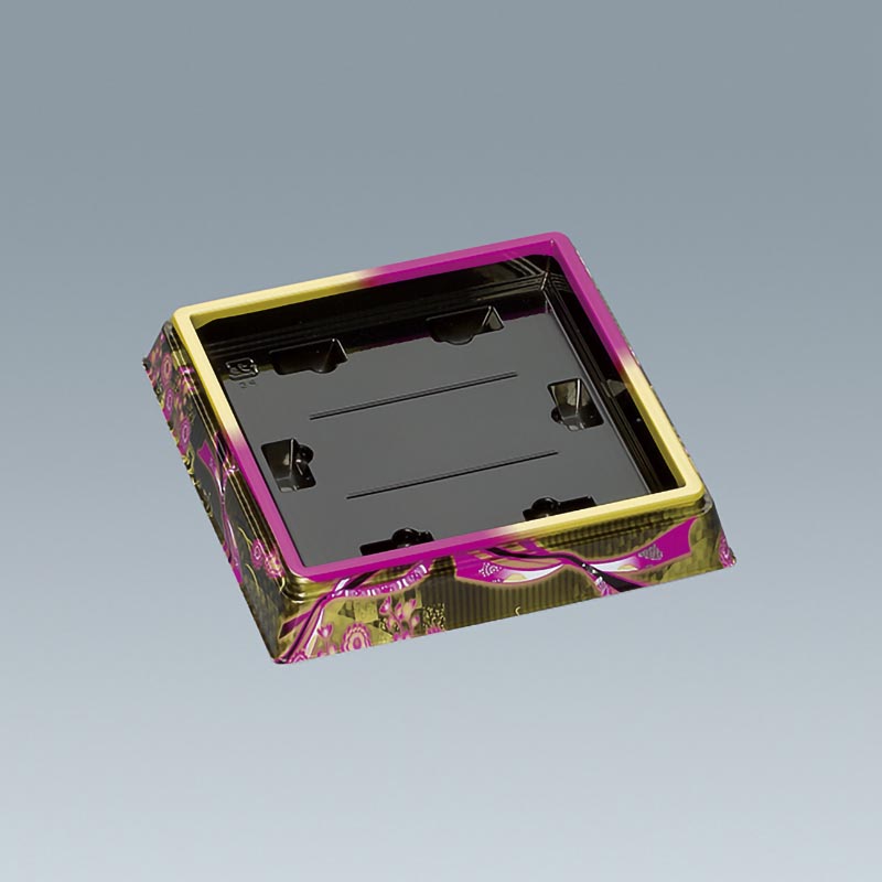 寿司桶 新角桶9H(S)蒔絵紫 福助工業