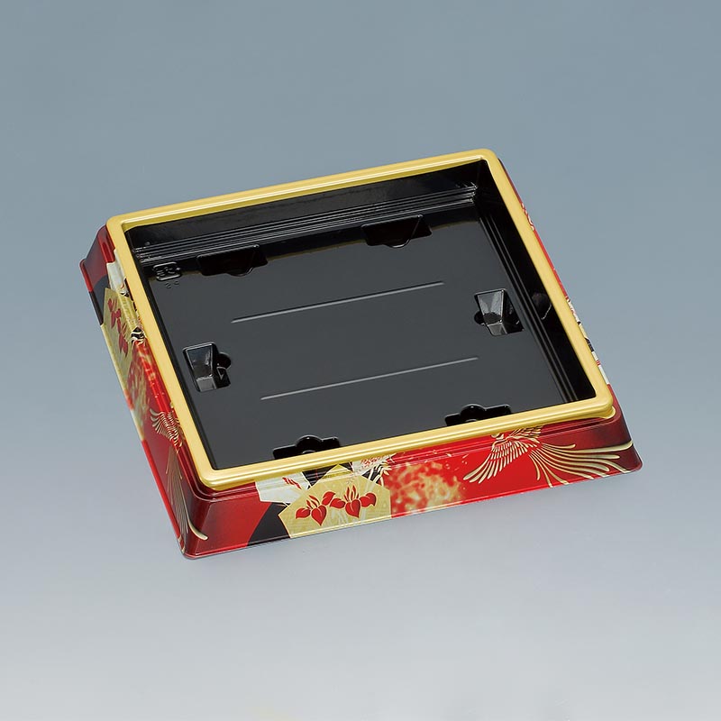 寿司桶 新角桶10H(S)鳳凰赤 福助工業