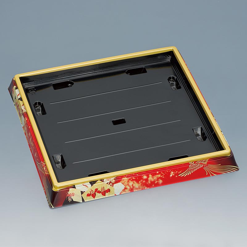 寿司桶 新角桶30H(S)鳳凰赤 福助工業