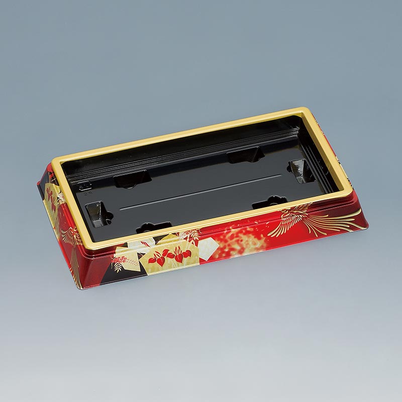 寿司桶 新角桶110H(S)鳳凰赤 福助工業