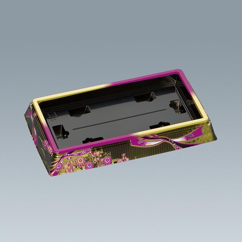 寿司桶 新角桶110H(S)蒔絵紫 福助工業