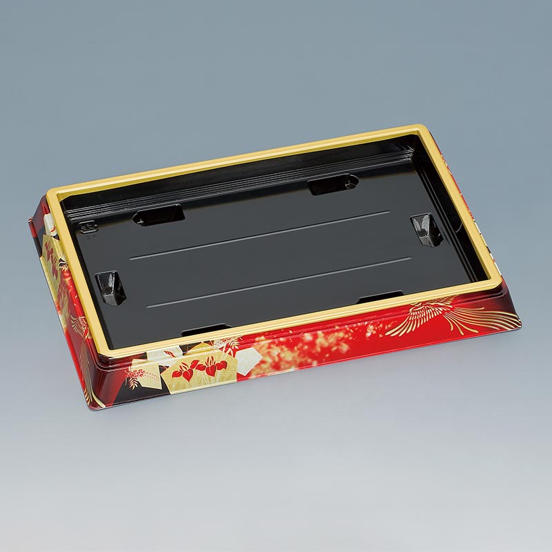 寿司桶 新角桶180H(S)鳳凰赤 福助工業