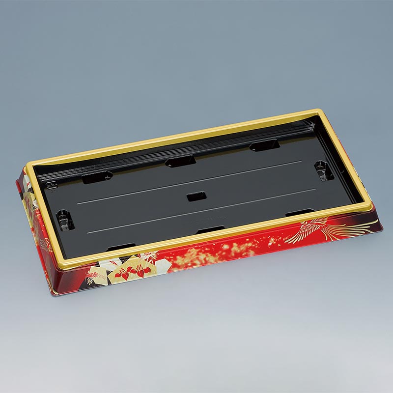 寿司桶 新角桶320H(S)鳳凰赤 福助工業