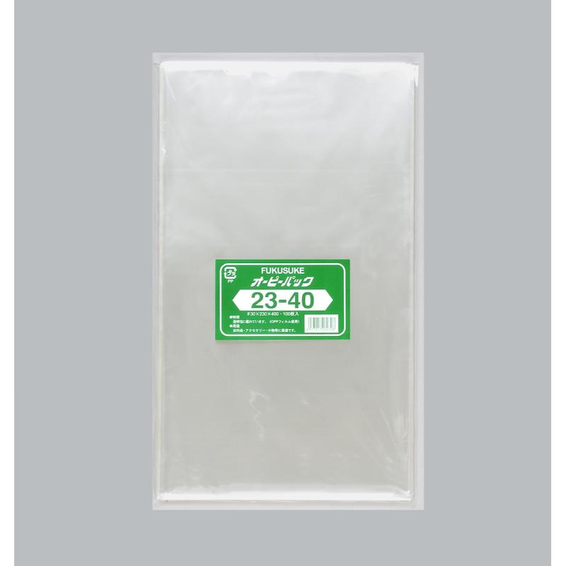 テープ無 OPP袋 オーピーパックC No.23-40 100枚入 福助工業