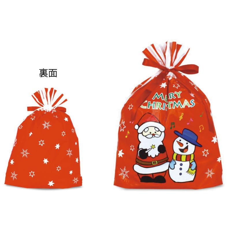 ローデンポリ袋 リボン付ギフトバッグクリスマスファミリー 大 ベルベ