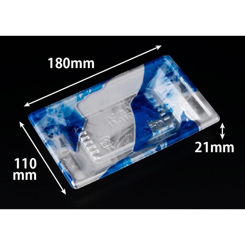 寿司容器 万角 18-11B きりり青 リスパック