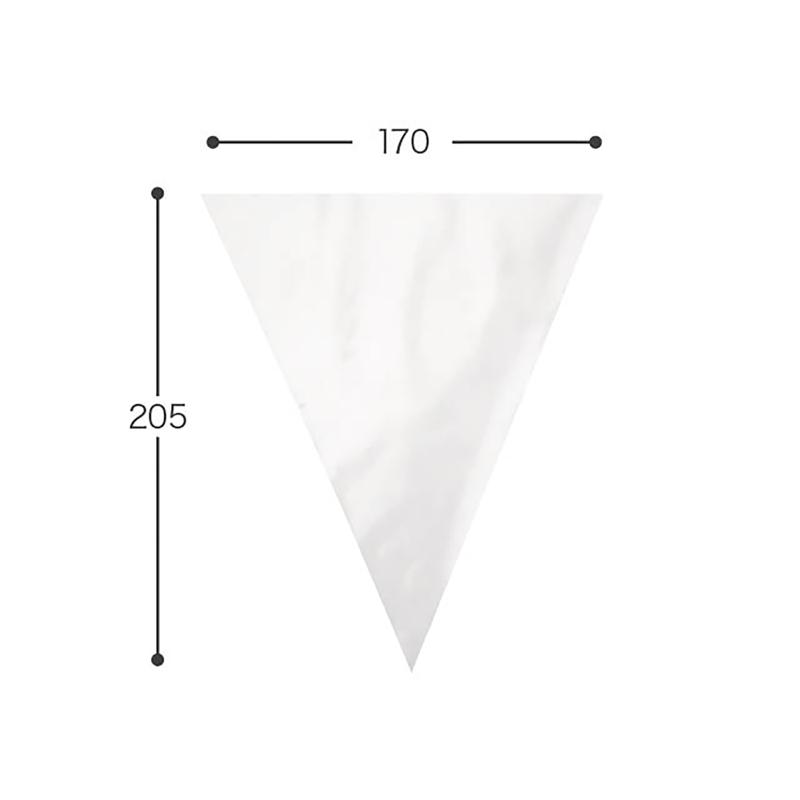ラッピング用品 SNK-OPB1 三角形OPPバッグ-1/無地(100枚) ヘッズ