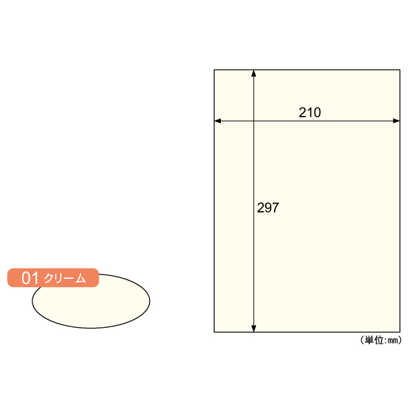 プリンター用紙 クラッポカード/クリーム 10枚入 ヒサゴ