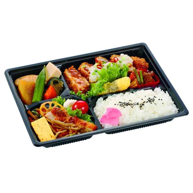 Amazon | トータル通販 8.5寸荒筋松華堂 DX朱天黒9つ仕切付 300