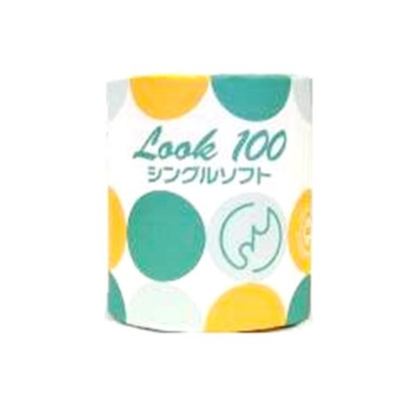 トイレットペーパー ルック100mシングル 個包装 イデシギョー