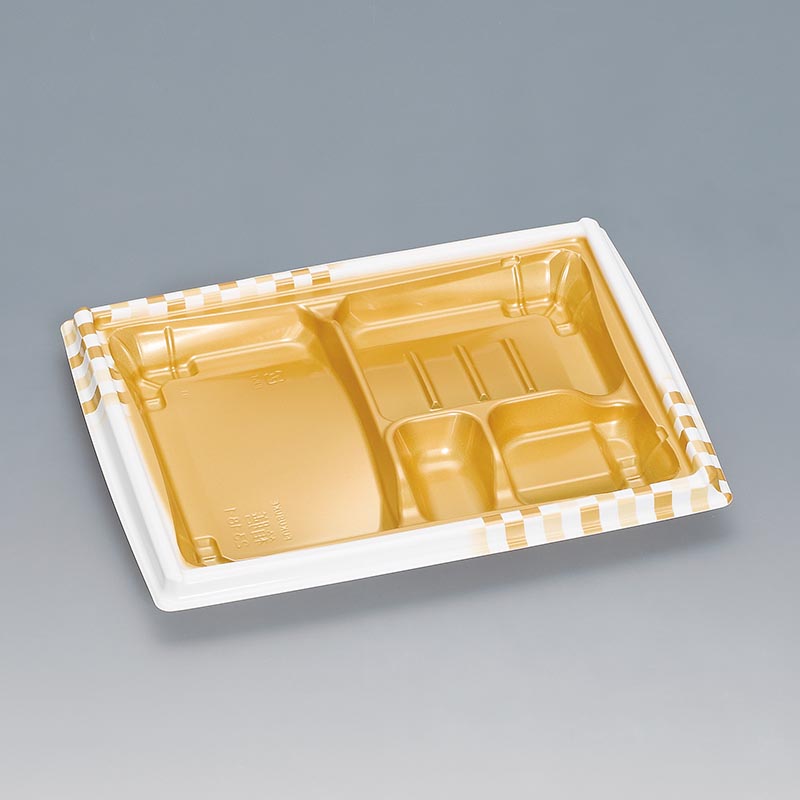 弁当容器 箱膳23-18-1H 白金 福助工業