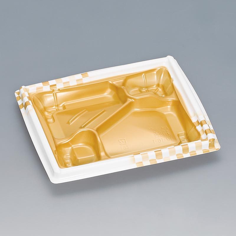 弁当容器 箱膳19-16-1H 白金 福助工業