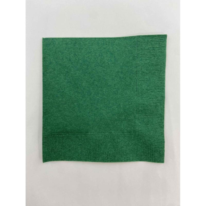 店舗資材 2P4ツ折り約250mm角カラーナプキン(イタリアングリーン) SC-24 オリエンタル紙業