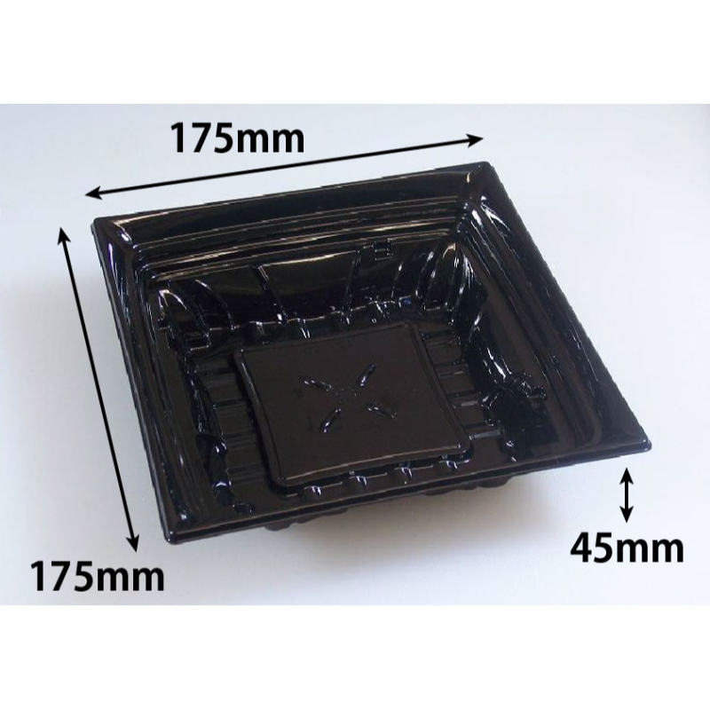 惣菜容器 クリーンカップ フレア17-45B 黒 リスパック