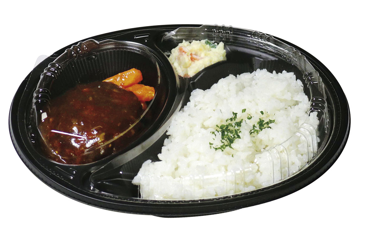 カレー容器 Dジャーニー 24-20浅P本体黒 デンカポリマー