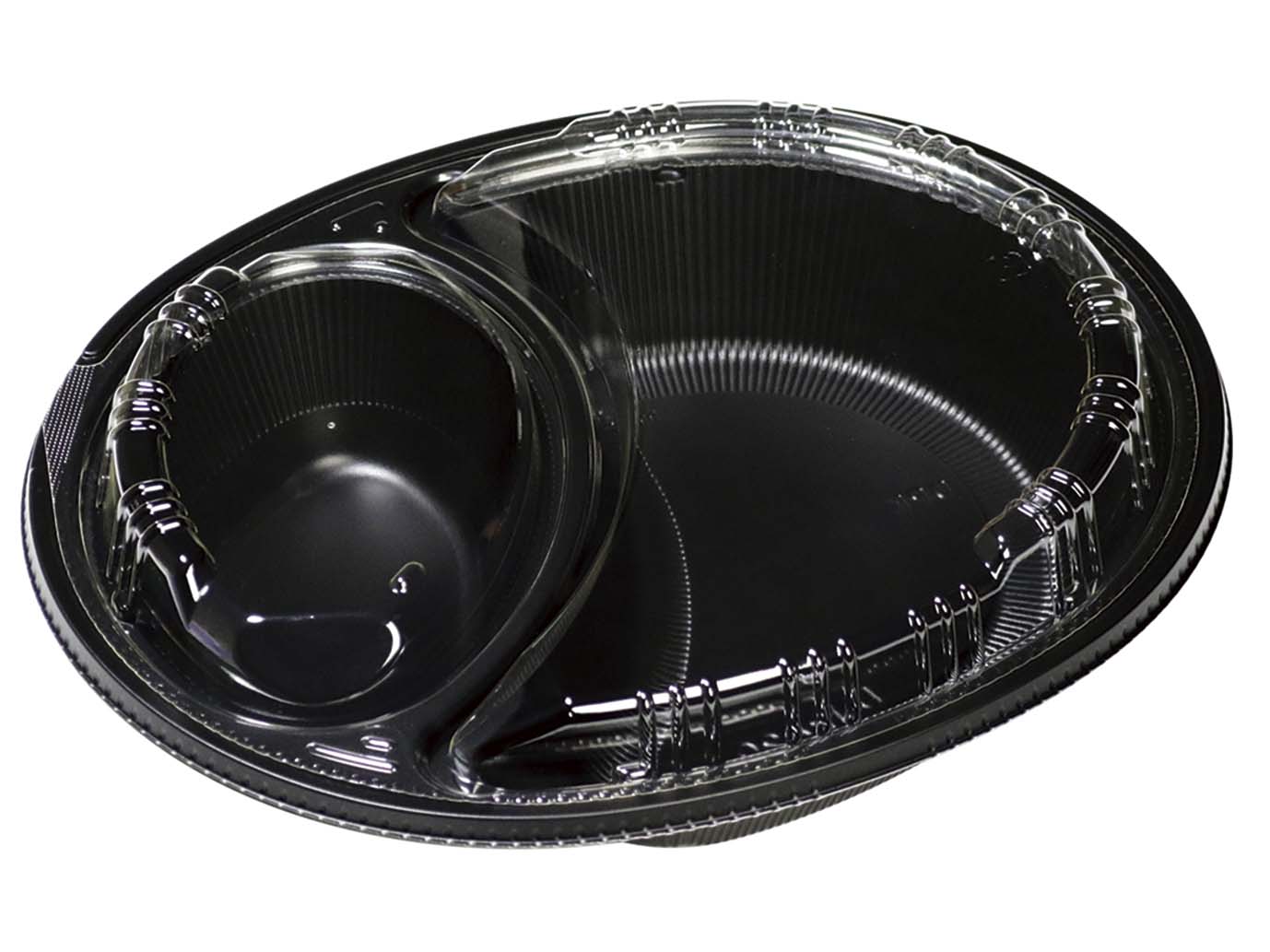 カレー容器 Dジャーニー 24-20本体黒 デンカポリマー