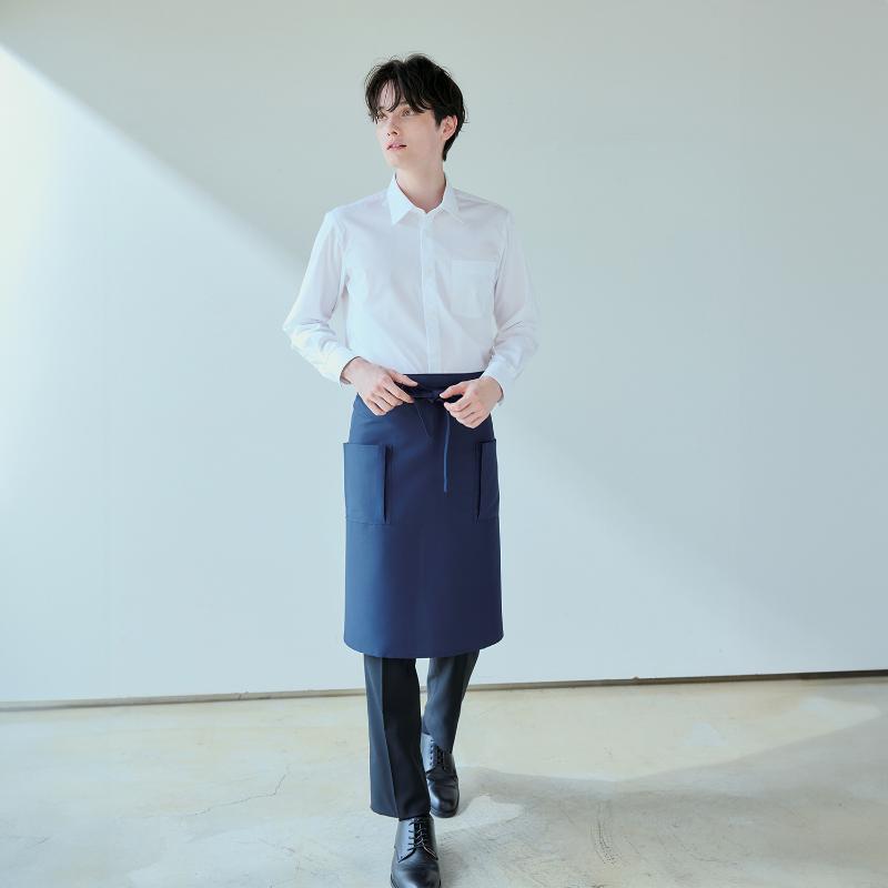 ボタンダウンシャツ シャツ 兼用 長袖 黒 M 住商モンブラン