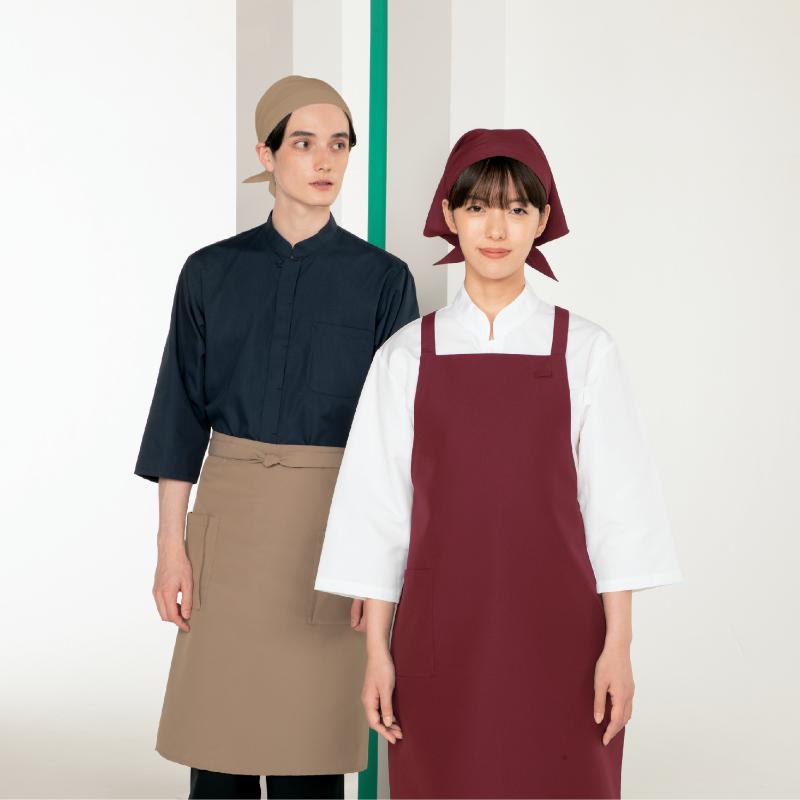 店舗スタッフ用帽子 三角巾バンダナ 黒 F 住商モンブラン