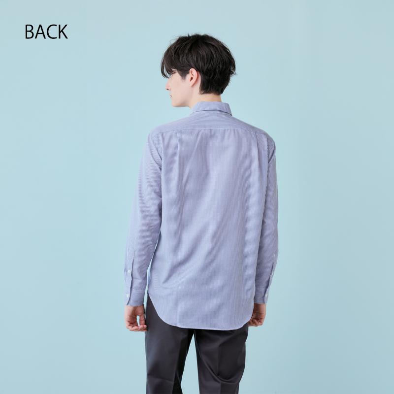 ボタンダウンシャツ シャツ 兼用 長袖 グレー LL SS001-92 住商モンブラン