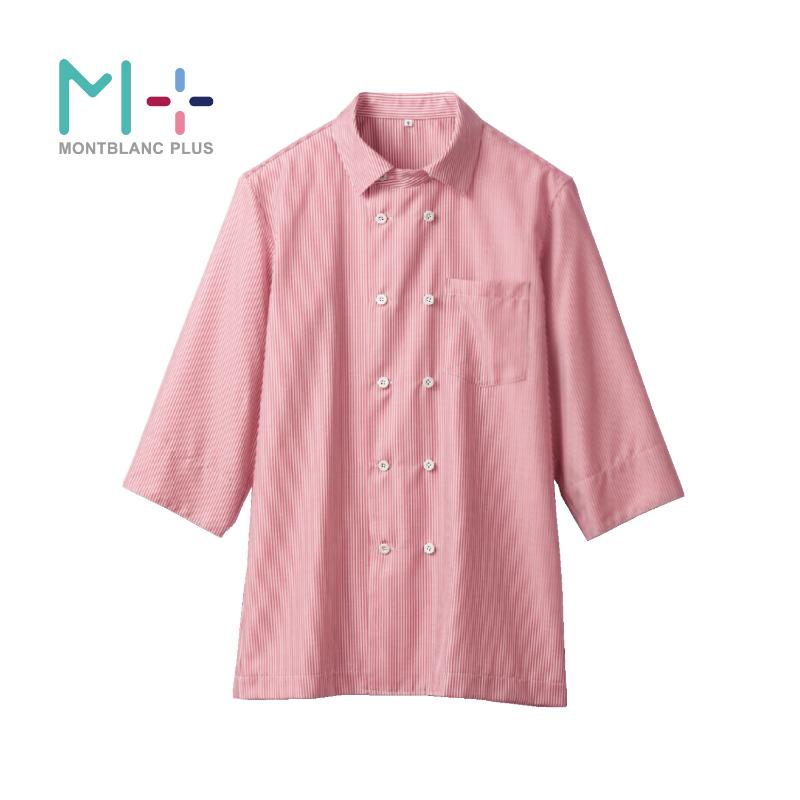 七分袖シャツ シャツ 兼用 7分袖 ワイン M SS003-72 住商モンブラン