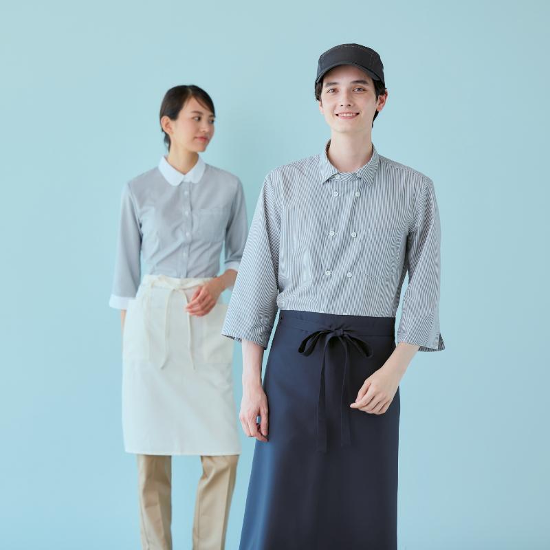 七分袖シャツ シャツ 兼用 7分袖 ワイン M SS003-72 住商モンブラン