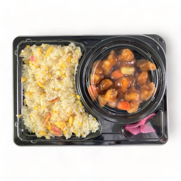 弁当容器 CBFNランチ12 黒本体(R) シーピー化成