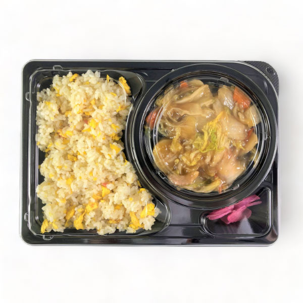 弁当容器 CBFNランチ12 黒本体(R) シーピー化成