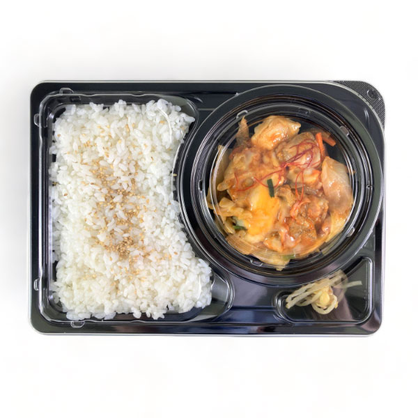 弁当容器 CBFNランチ12 黒本体(R) シーピー化成