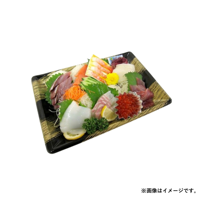 刺身容器 BD-390 本体 エコ黒ふで金 お刺身 エフピコ