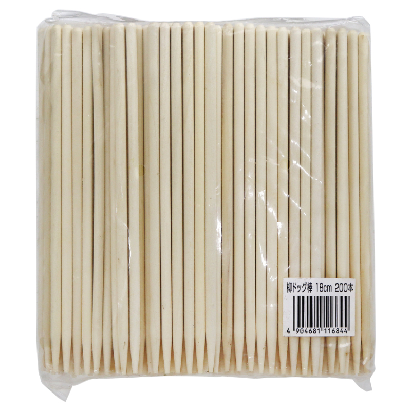 竹串 ドッグ棒 18cm 200本入 大和物産