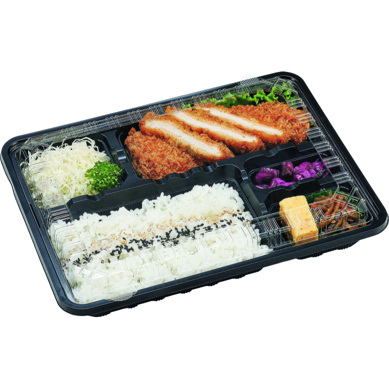 弁当容器 CY-3-2 黒 本体(L) エフピコチューパ