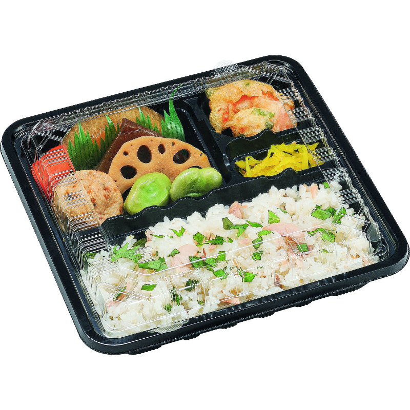 弁当容器 CY-5-1 黒 本体(L) エフピコチューパ