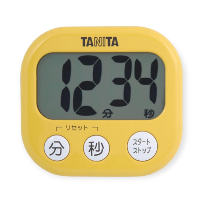 調理道具 タニタ TD-384-MY(マンゴーイエロー) でか見えタイマー